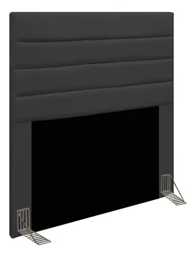 Cabeceira D'rossi Rubi 90 Cm Cor Preto