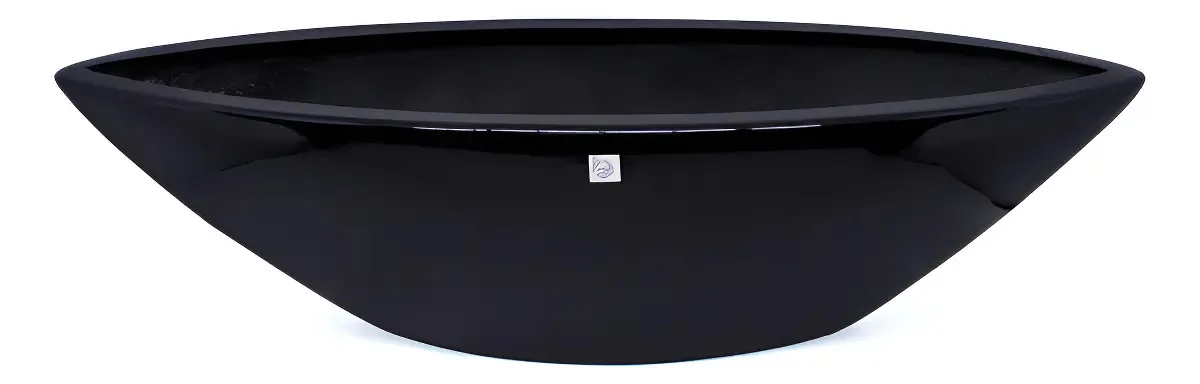 Vaso Decorativo Barca Preto 17x63x17 Cm - D'rossi