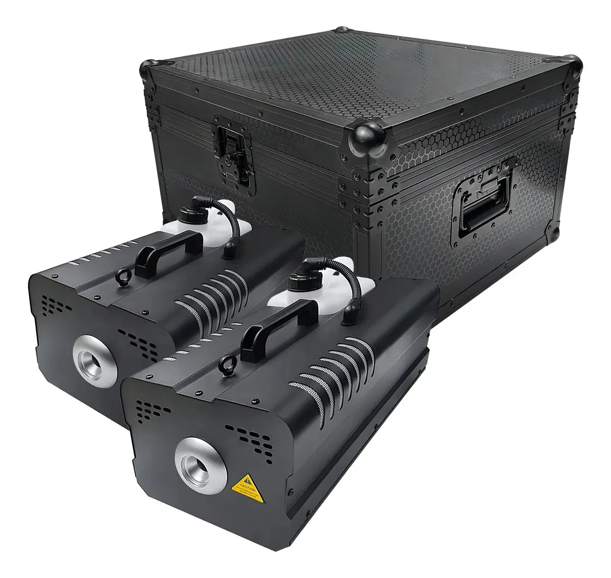 Máquina de Fumaça 3000W Com DMX Case Preto 3L Aquecimento Rápido