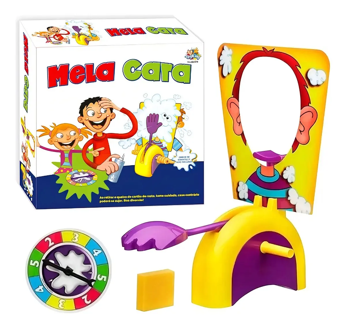 Jogo Toy King Torta na Cara Mela Cara com Roleta Interativa
