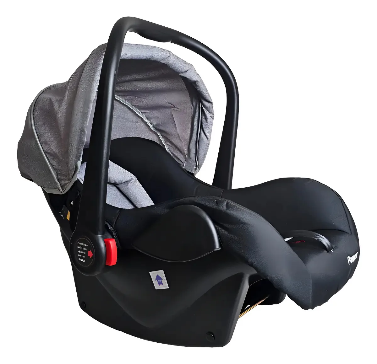 Cadeira carro bebê conforto Aconchego Passear 0+ preto com cinza