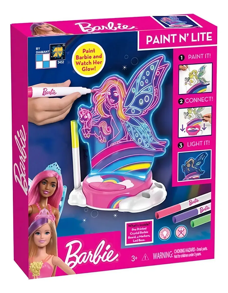 Barbie Pinte E Ilumine Fadas