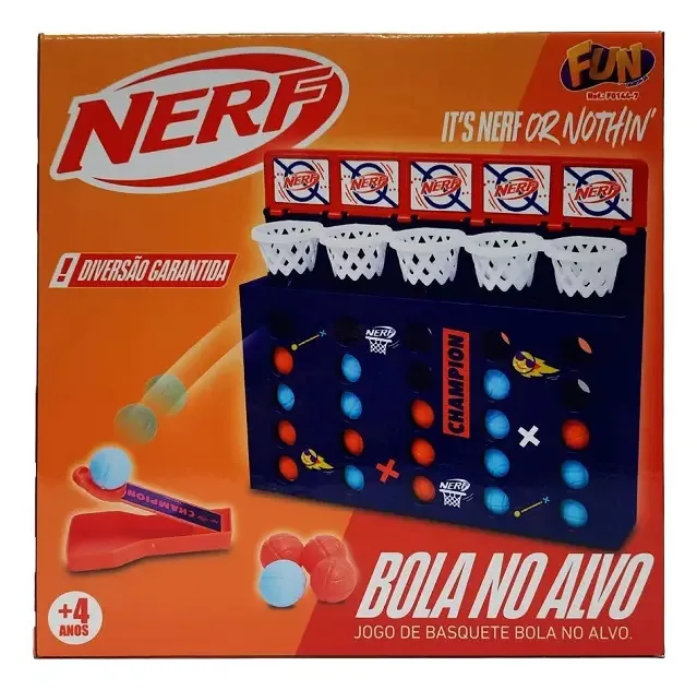 F0144 7 Nerf Basquete Bola No Alvo