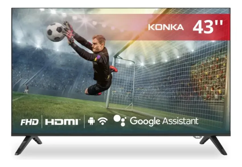 Smart Tv Konka Led 43 Full Hd, Design Sem Bordas Kdg43