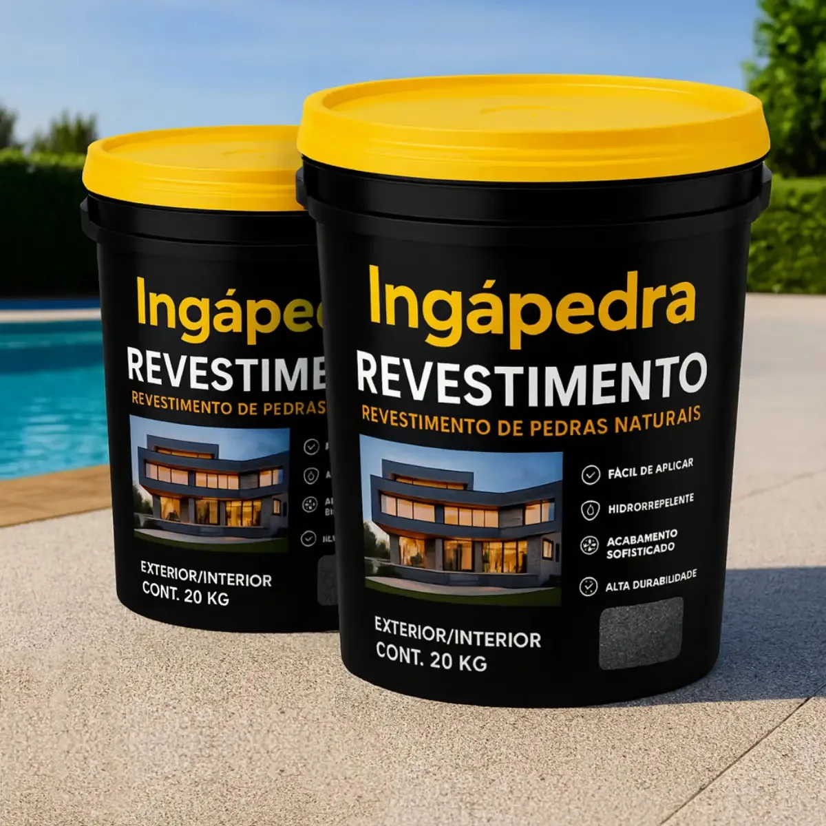 Revestimento Efeito Pedras Naturais Barcelona para Decks e Varandas