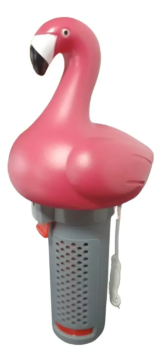 Clorador Flutuante De Pastilha Modelo Flamingo Cor Rosa
