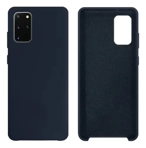 Carcaça interior aveludado silicone Gcm Acessorios Galaxy S20 Plus Cover Protetora cor cinza-dark