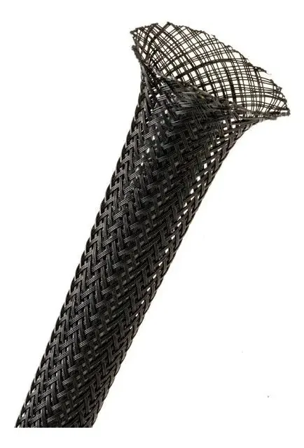 Malha Náutica Expansiva 32 Mm Preto (1 M)