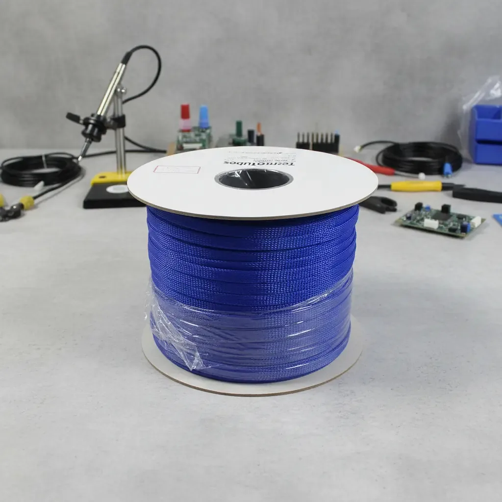 Malha Náutica Expansiva 12 Mm Azul 25 M Retardante À Chamas Azul