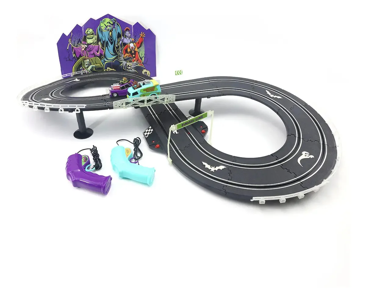 Pista de Autorama Ebn Kids Scooby-Doo com 2 Carrinhos e 3 Formatos