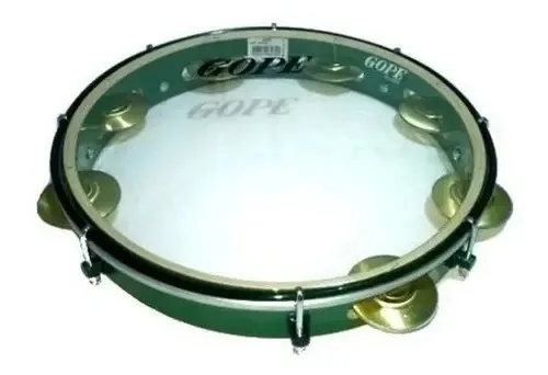 Pandeiro Gope Super Leve 12'' Selfie Verde Cristal 647slsv