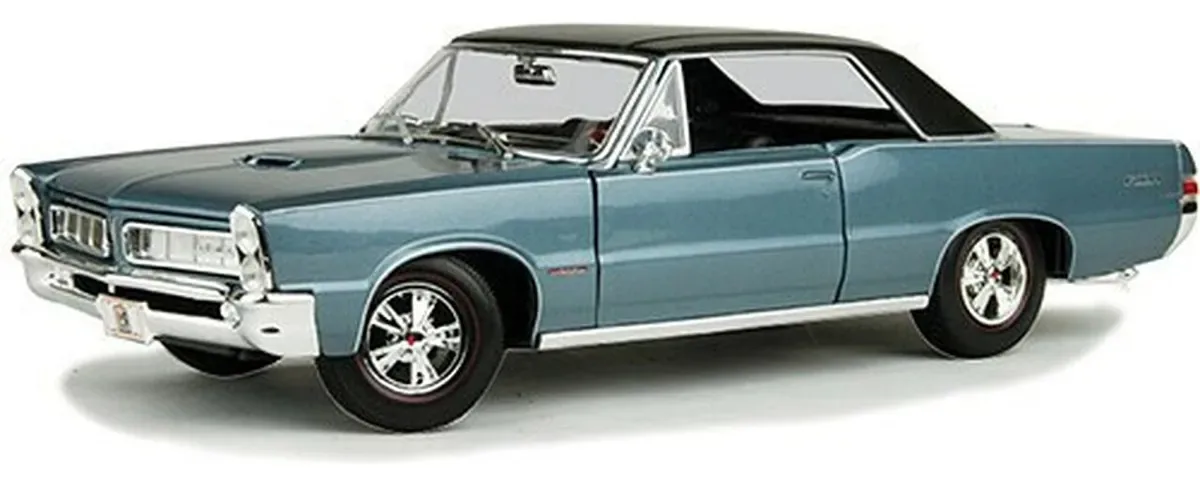 Miniatura 1965 Pontiac Gto - Azul - Miniatura Em Metal 1:18