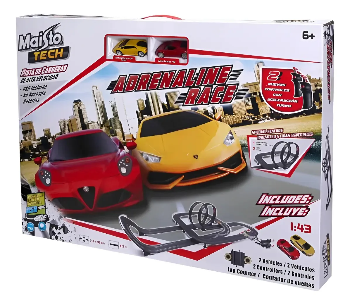 Pista Adrenaline High Tech Speed 8,3mts Autorama 83044