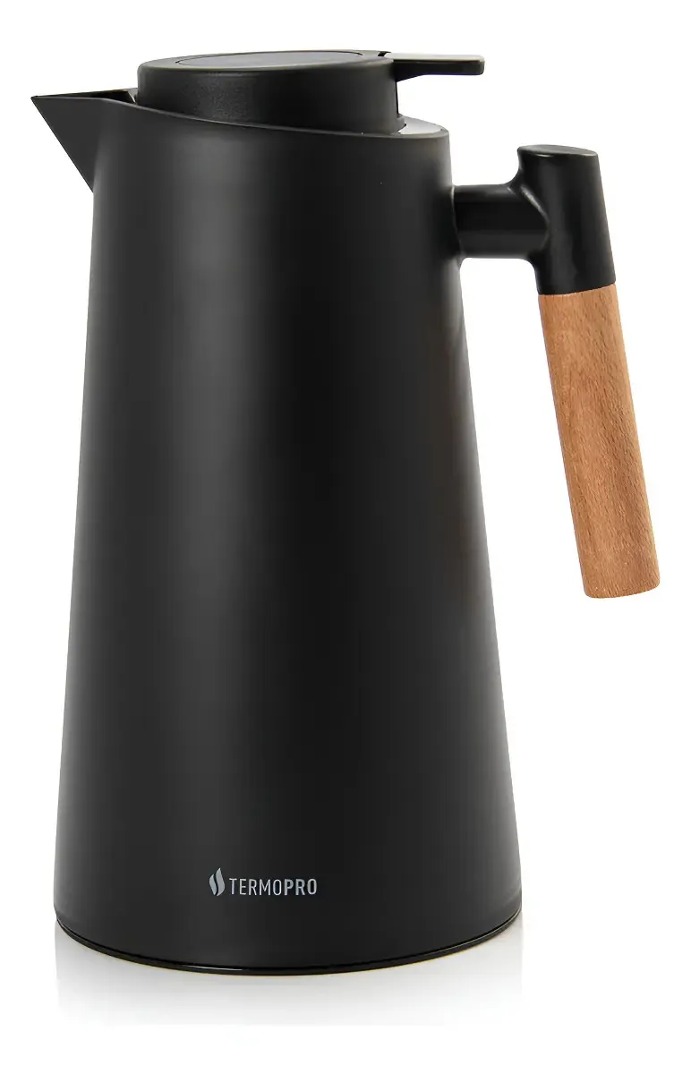 Termopro Garrafa Térmica Café Chá 1 Litro Princess Preta