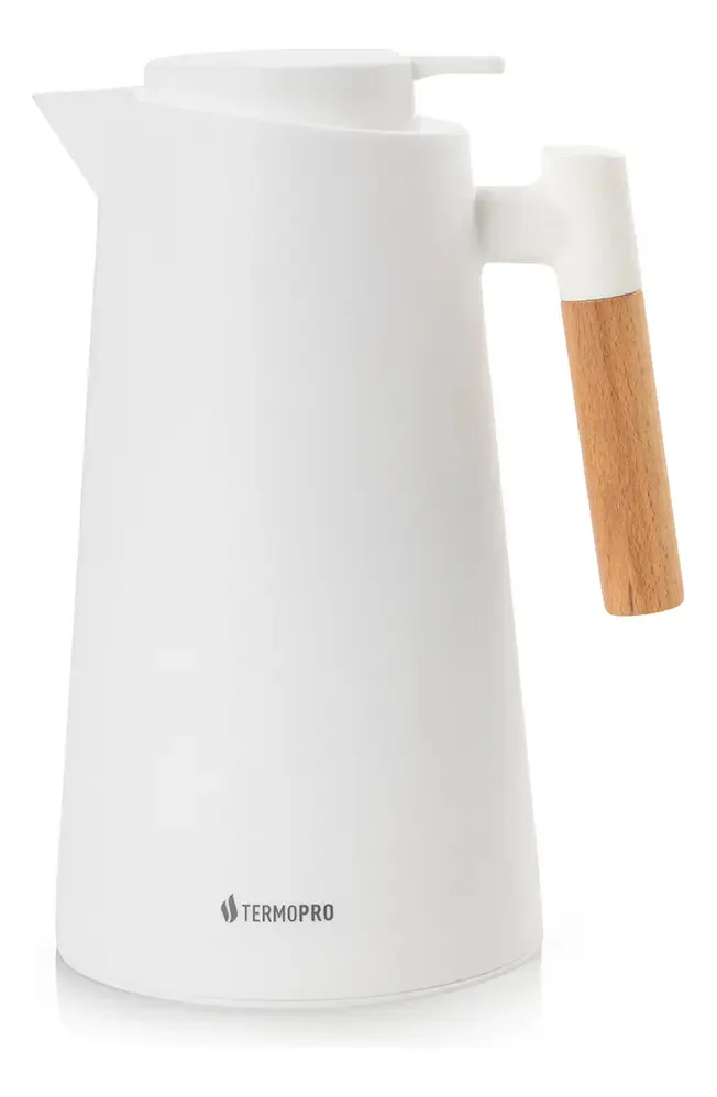 Termopro Garrafa Térmica Café Chá 1 Litro Princess Branca Cor Branco
