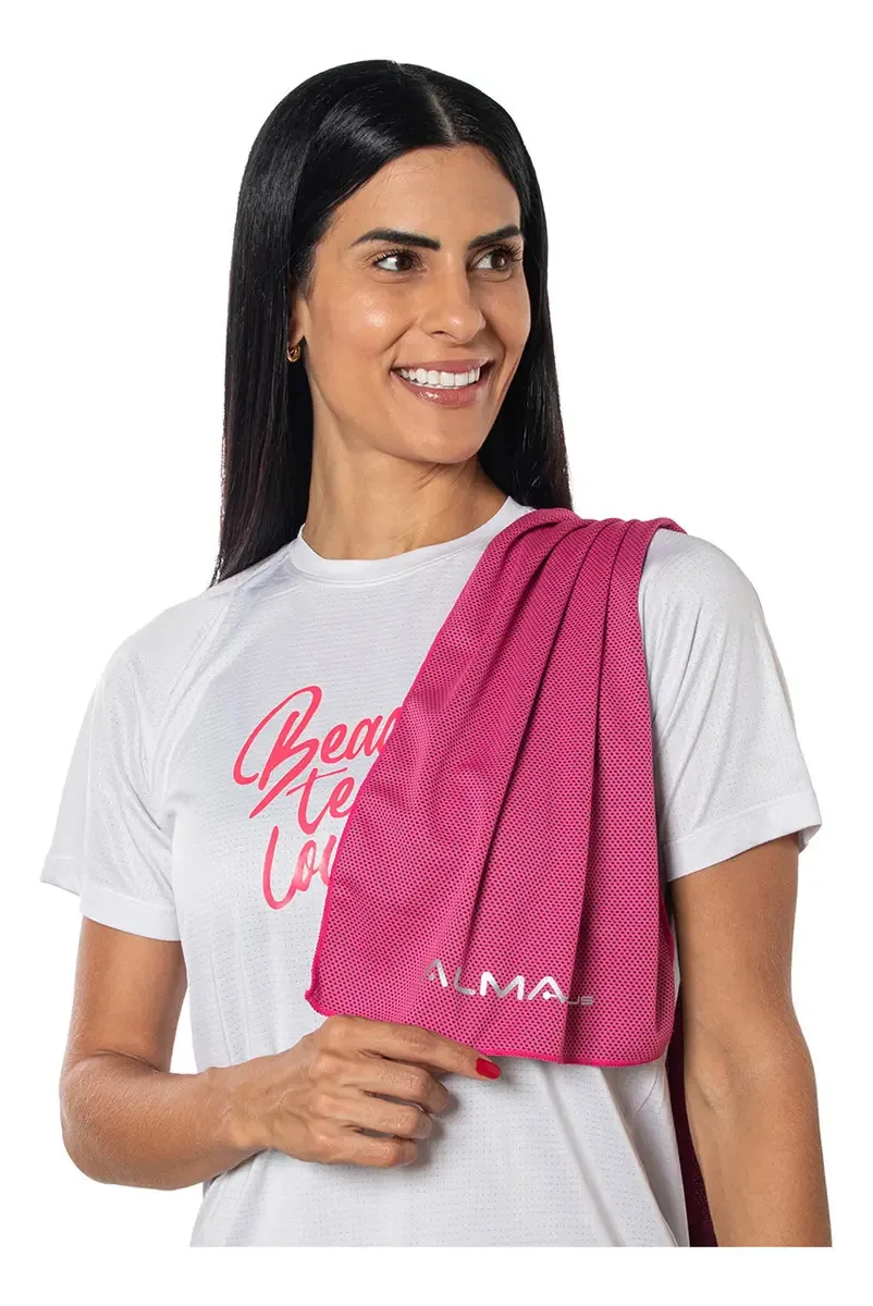 Toalha Microfibra 1 Metro Sport Treino Rosa Alma Genius