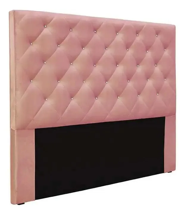 Cabeceira Casal Tânia Veludo Rosa