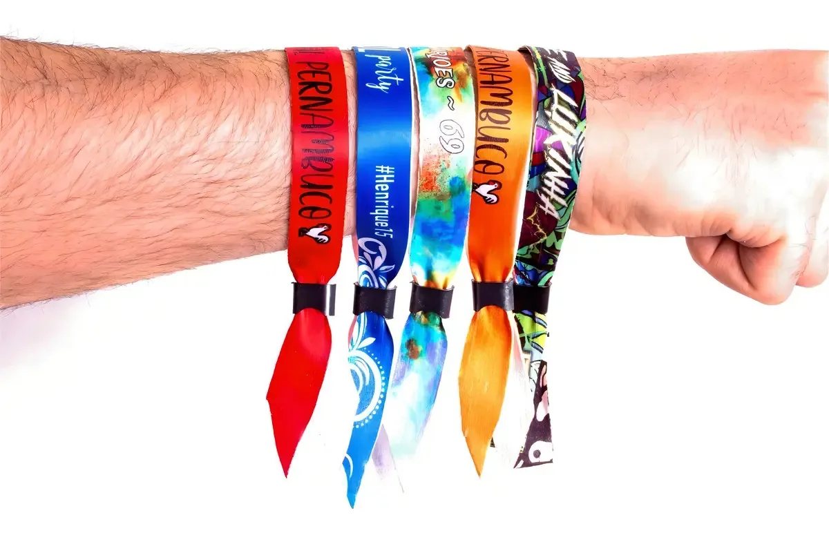 Kit 350 - Pulseiras Personalizadas De Tecido