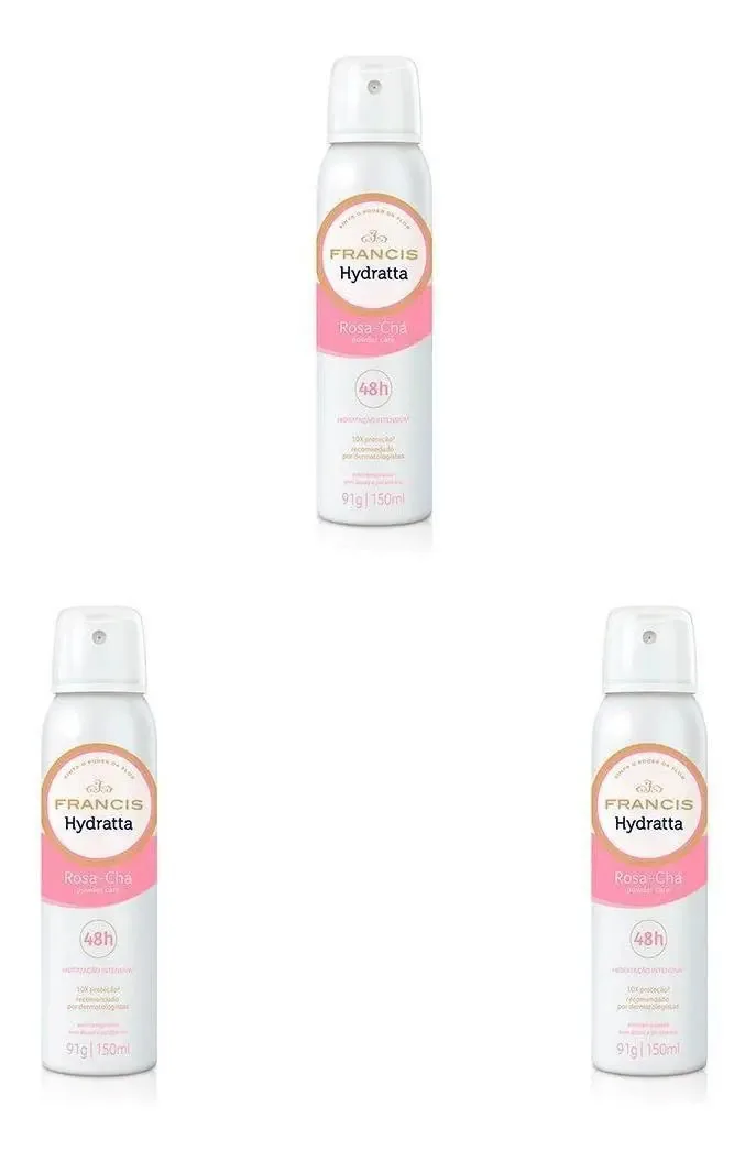 Antitranspirante em spray Hydratta pacote de 3 u