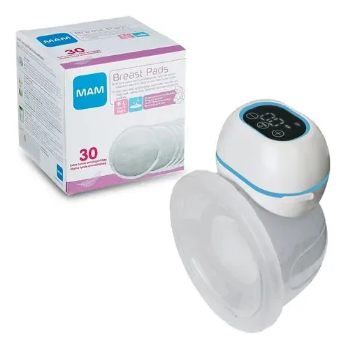 Kit Bomba Tira Leite Elétrica Kababy E Absorventes P/ Seios