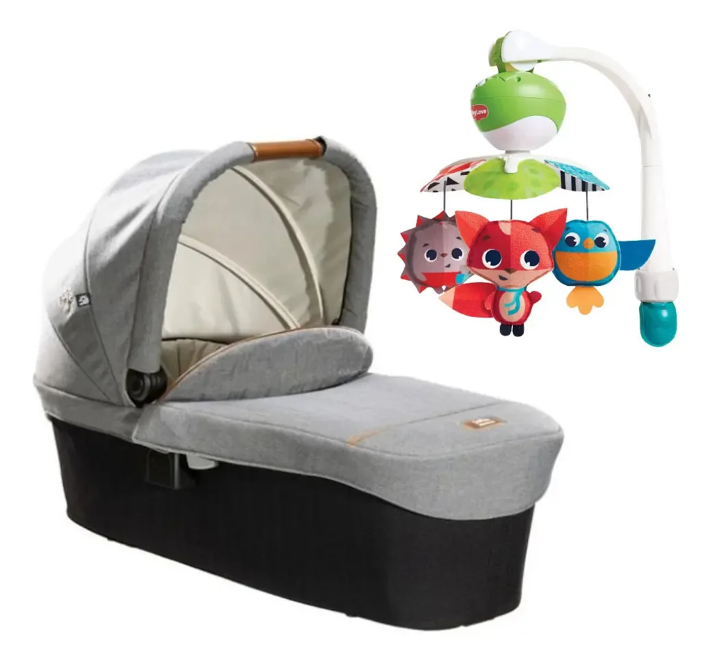 Moisés Ramble Xl Signarure Cinza (0 À 9kg) E Móbile Take