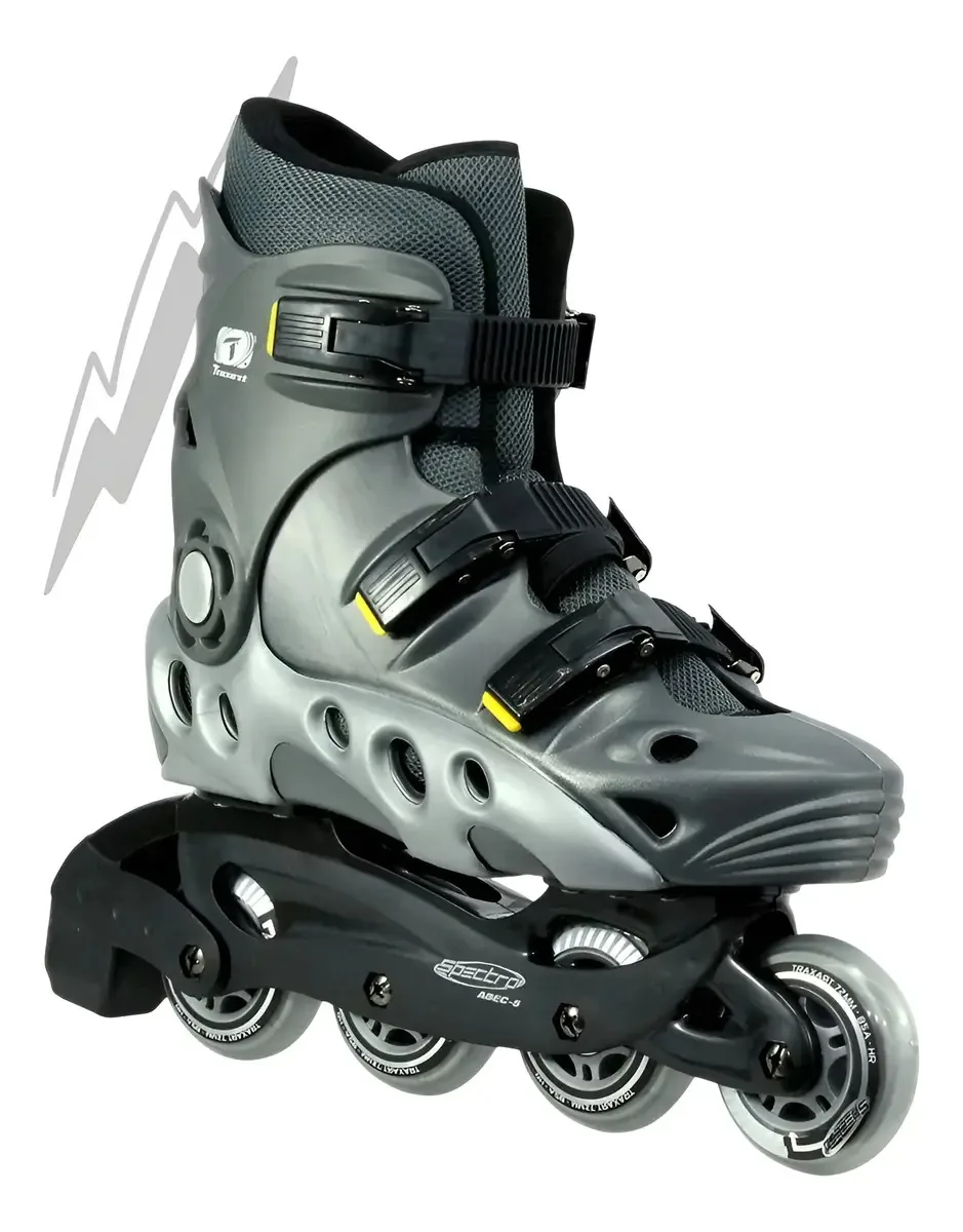 Patins Traxart Inline Spectro Cor Cinza Tamanho Dos Patins # 6 = 37/38