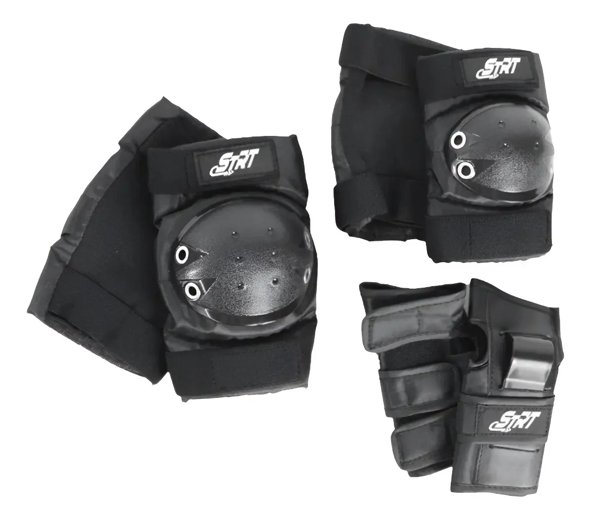 Kit Completo De Proteção Protetor Lazer 611 Traxart Preto Cor P