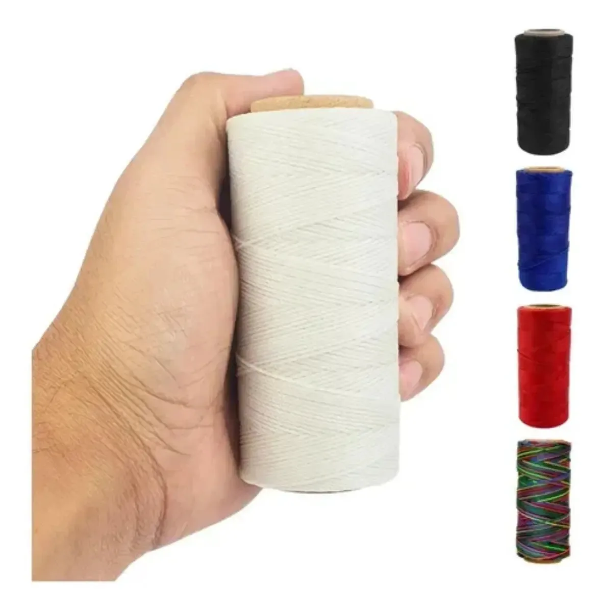 Cordão Encerado 1mm Loja Nybc Branco 130m Artesanato e Costura Couro