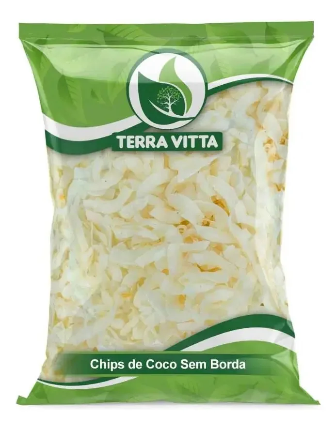 Chips De Coco Sem Borda 500g