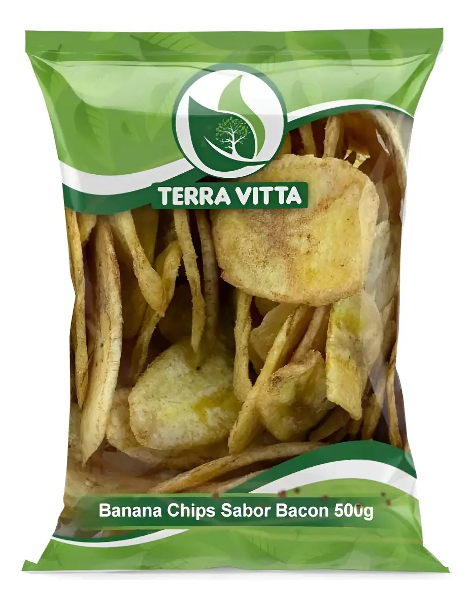 Banana Chips Sabor Bacon 500g