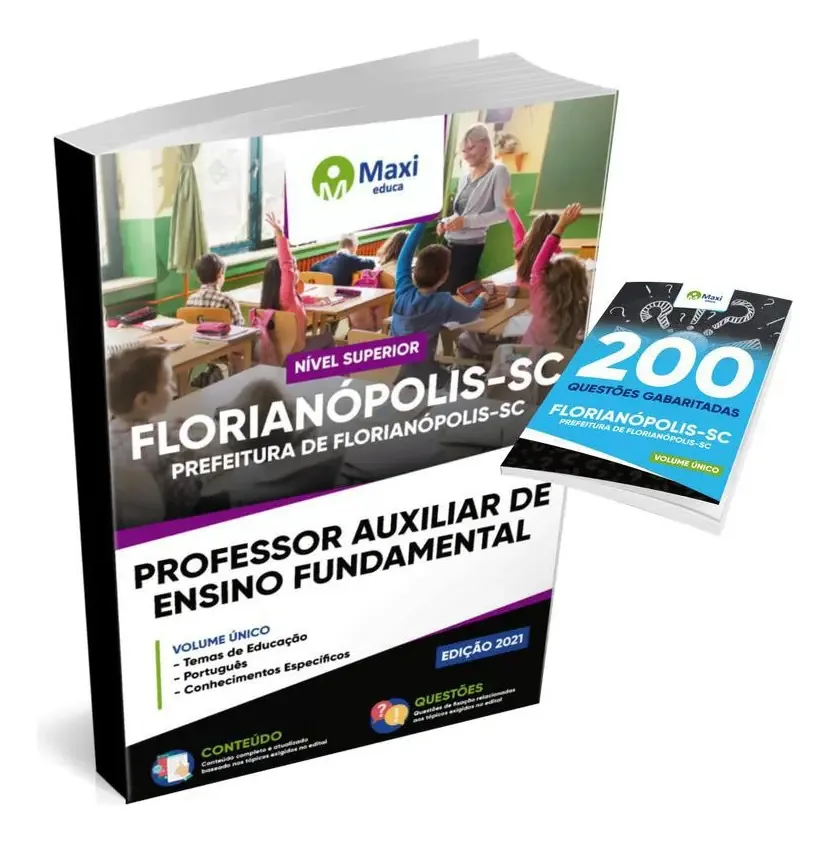 Kit Florianópolis-sc-prof. Aux.de Ensino Fundamental + Teste