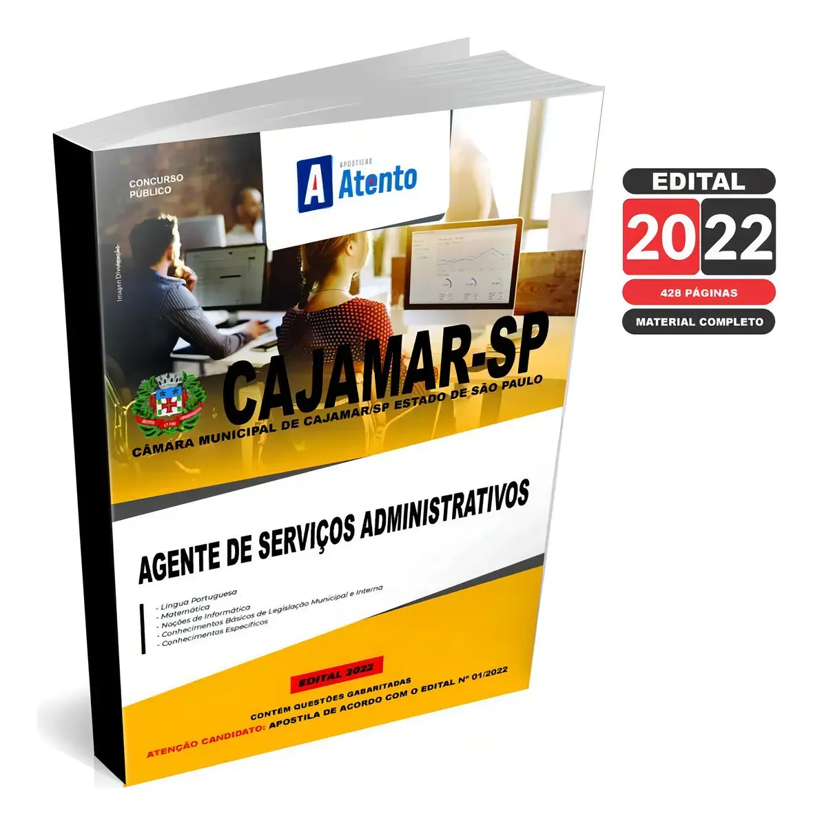 Apostila Câmara Cajamar-sp - Agente Serviços Administrativos