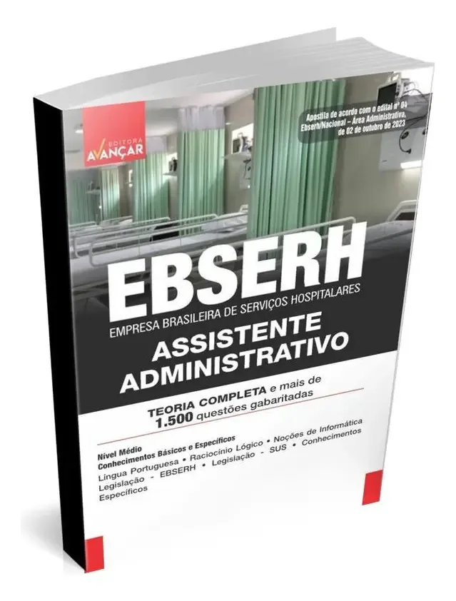 Apostila Ebserh 2023 Assistente Administrativo