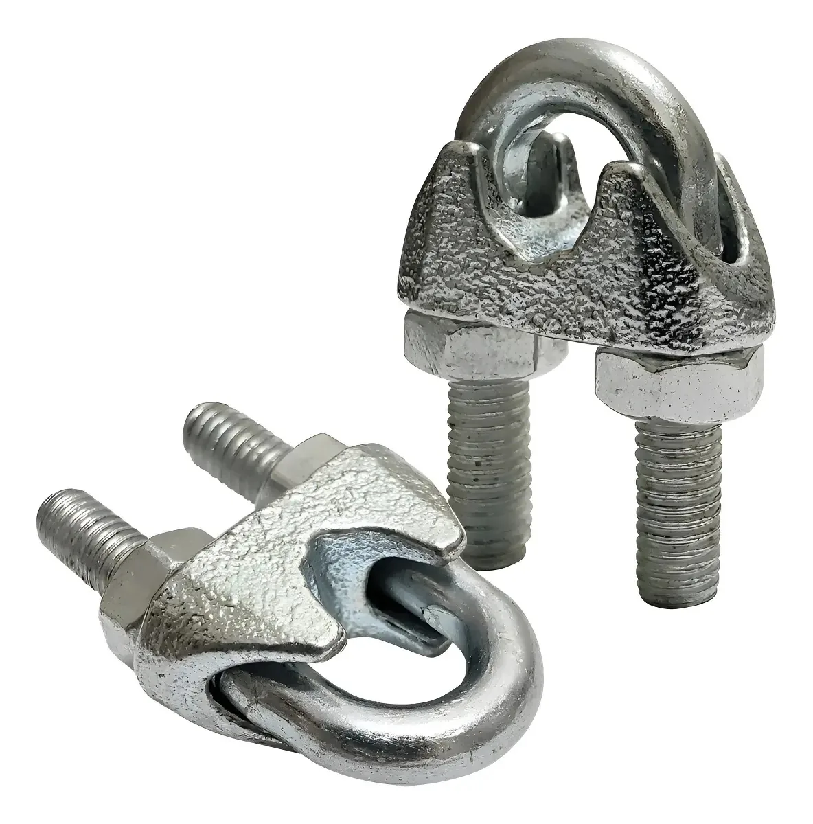 Clip Grampo Galvanizado 1/4 Aço ARRUD ESTUFAS para Cabos de Aço Kit 3 Unidades
