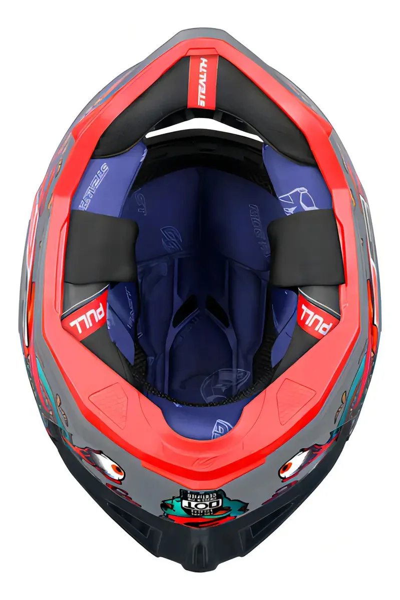 Capacete Fechado Masculino De Moto Pro Tork Stealth Viseiras