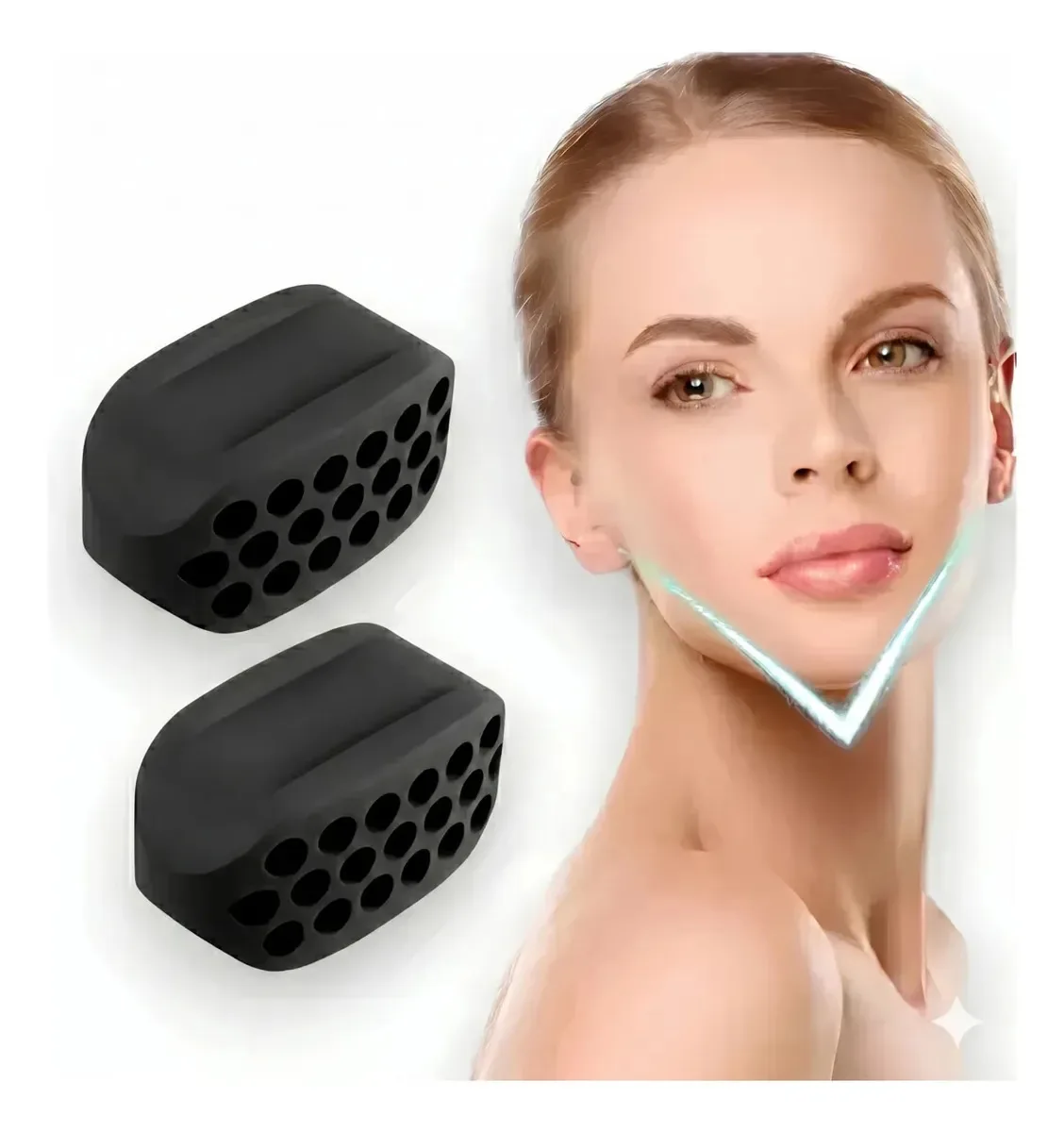 Mordedor Jawline Silicone Tonificador Mandíbula Definida Portátil Jawrsize