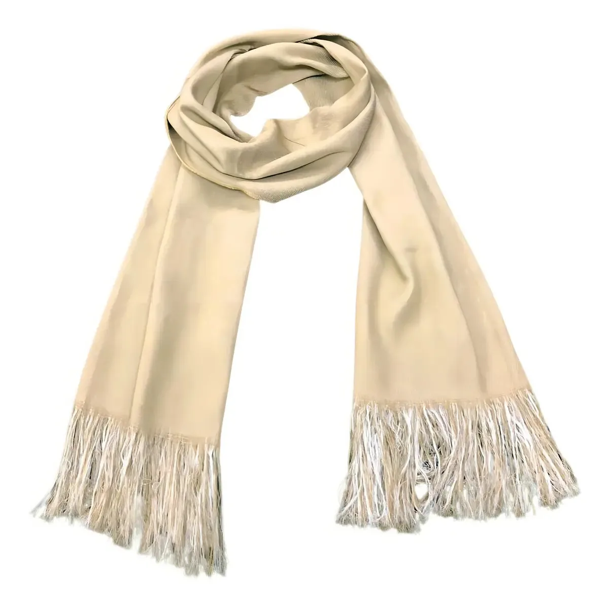 Cachecol Lenço Inverno Echarpe Unissex Moda Inverno Bege