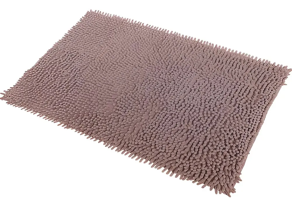 4 Tapetes Bolinha Antiderrapante Macio Para Banheiro Marrom