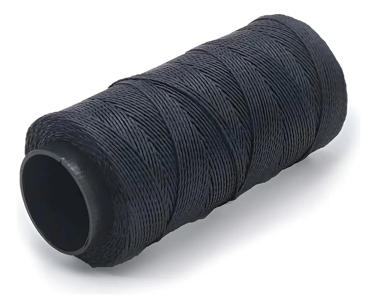Barbante Encerado Preto 1mm Cifa Têxtil Costura Artesanato 100g