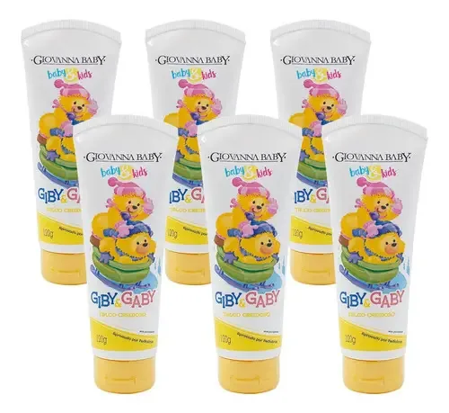 Talco Cremoso Giovanna Baby Giby Infantil 120ml (kit 6 Uni)