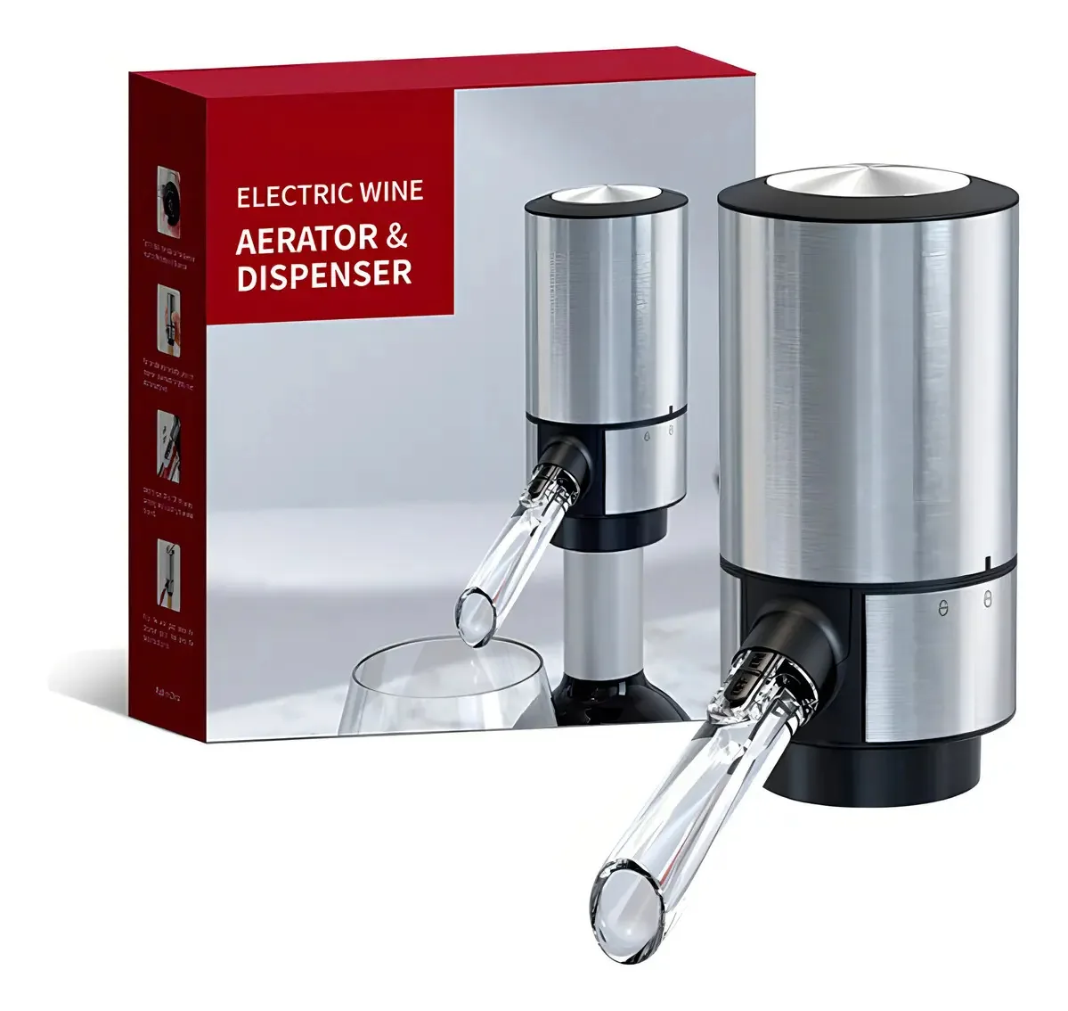 Aerador E Dispensador De Vinho Elétrico Decantador De Vinho