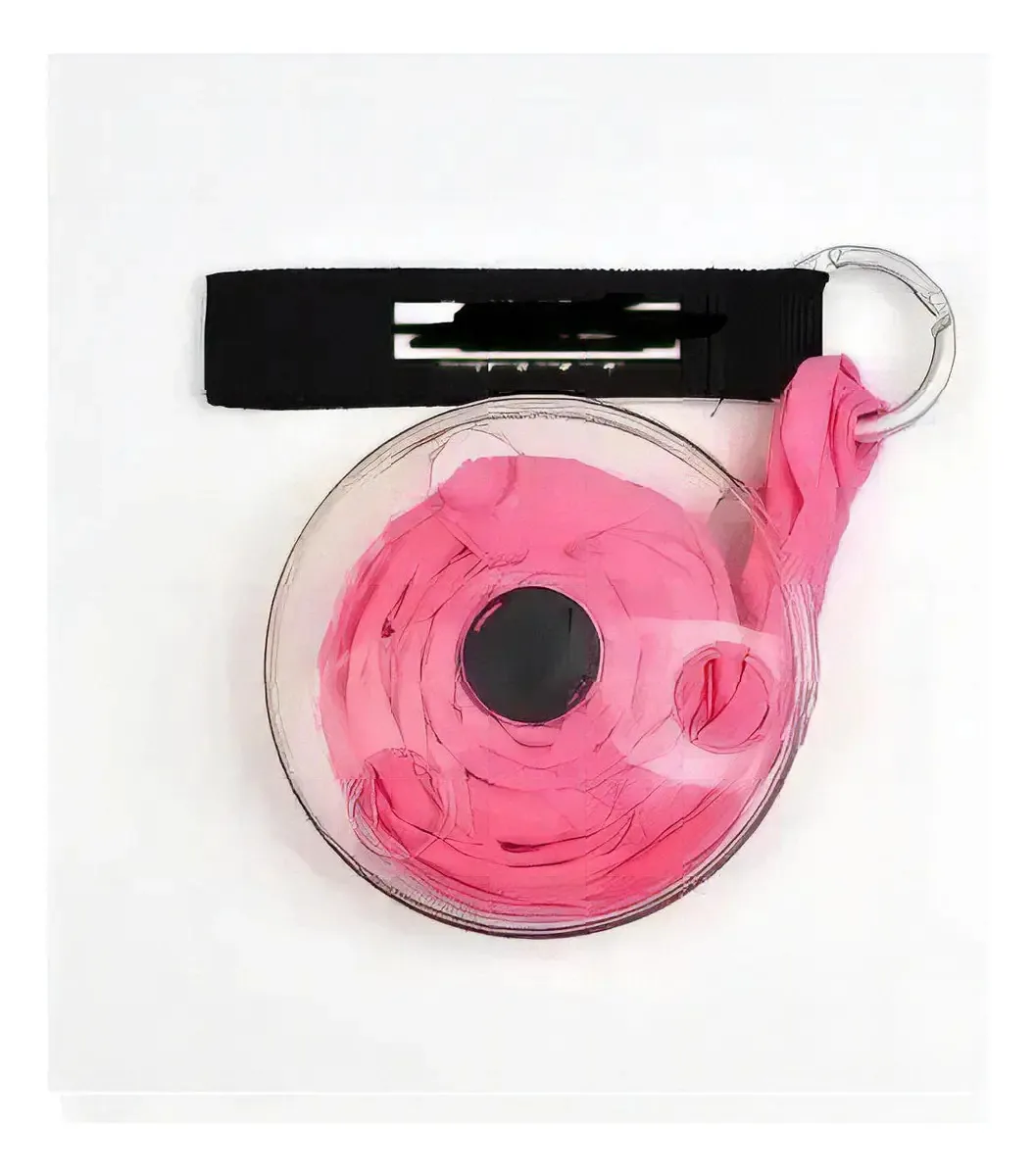 Bolsa Compras Sacola Reutilizável Mágica Enrolar To Roll Up Cor Rosa-pálido Desenho do tecido Liso