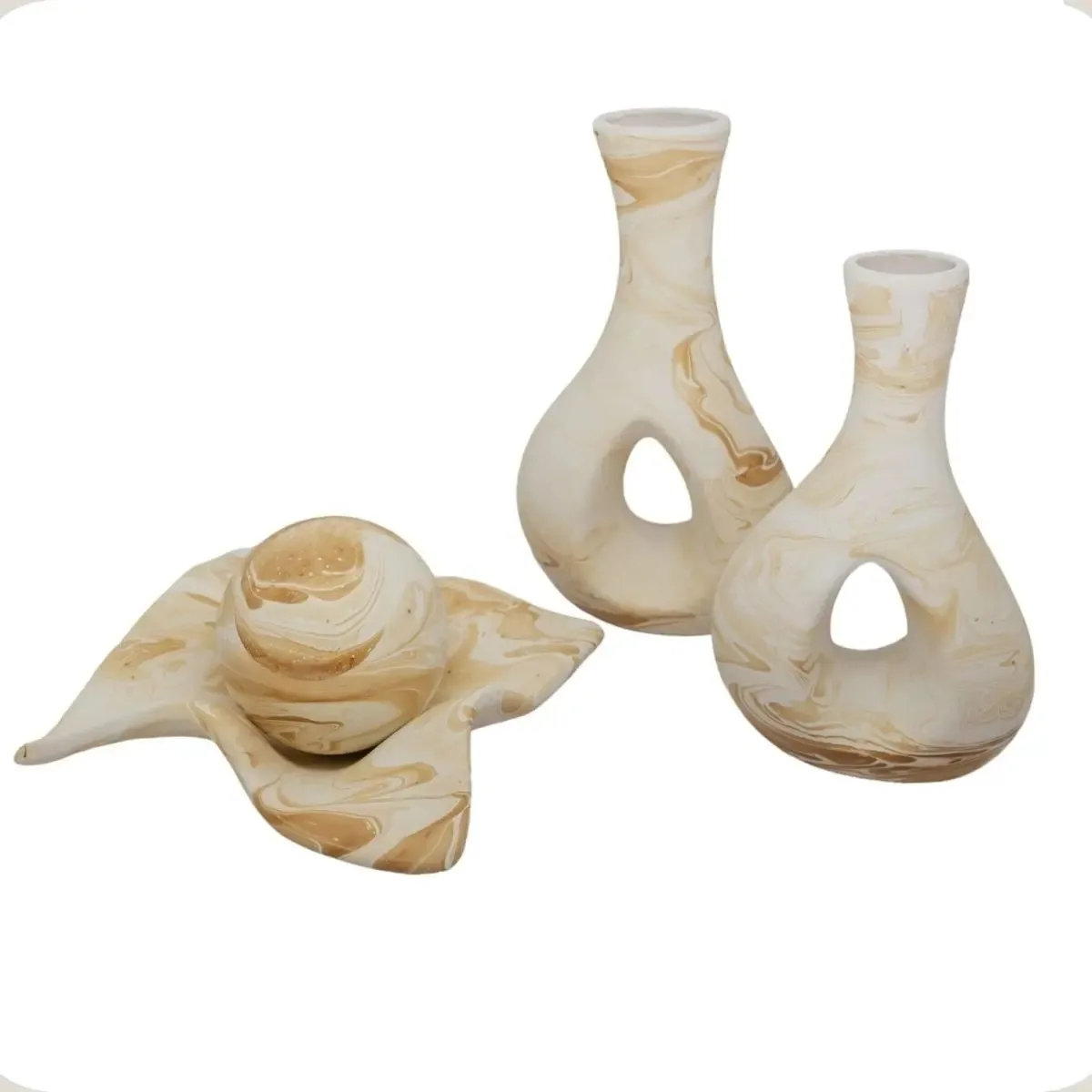 Enfeites Estante Decoração Sala Rack Vaso Decorativo Fosco Cor Mesclado Fosco Faixa