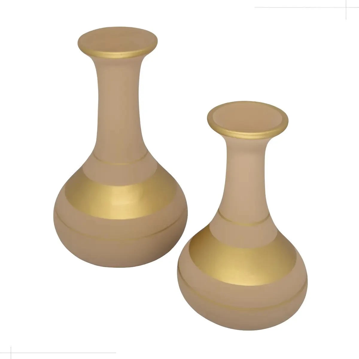Vasos Decorativos Sala Decoração Enfeites Mesa Rack Estante Cor Camurça Faixa