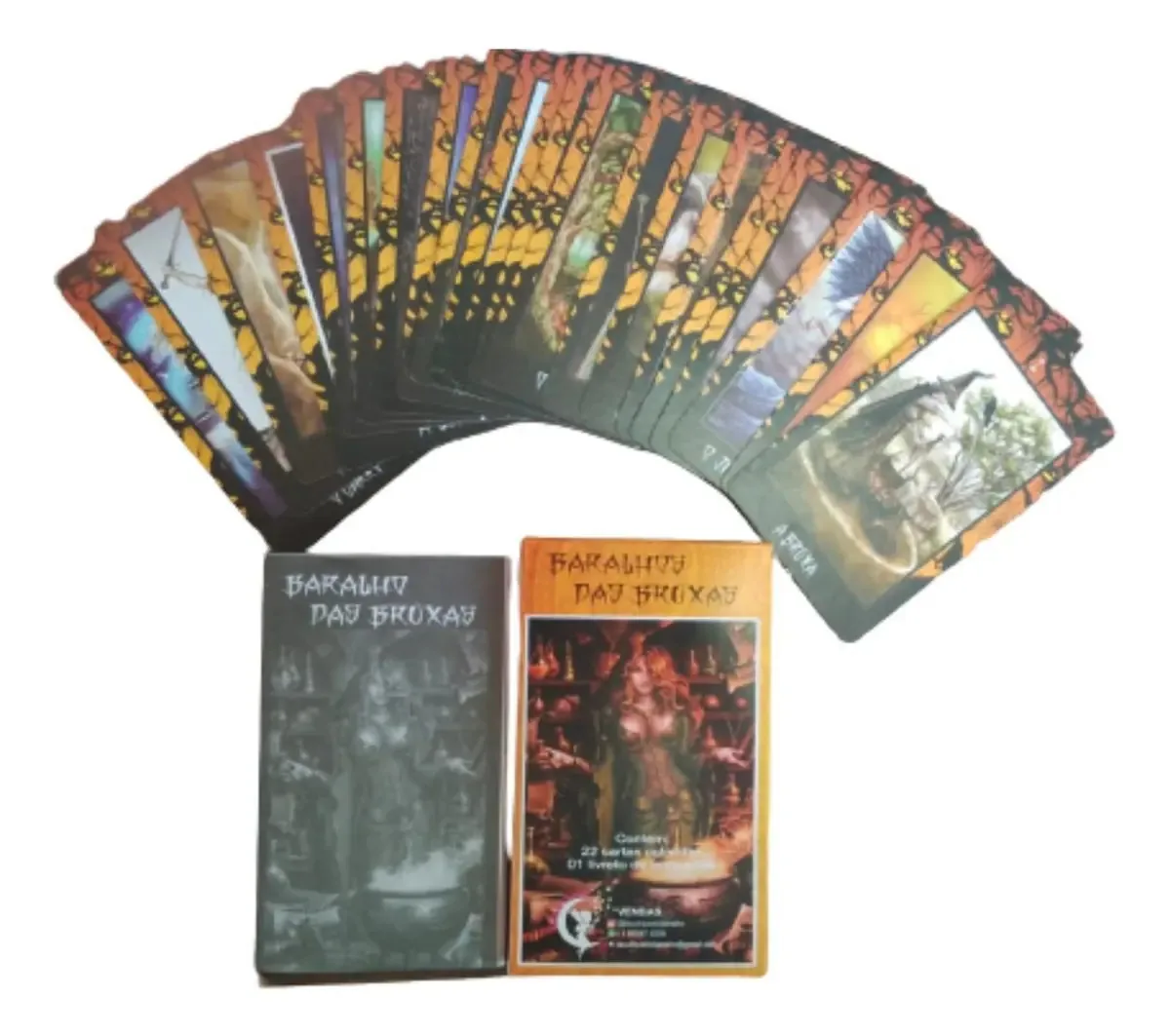 Baralho Deck Taro Tarot Das Bruxas 22 Cartas E Manual