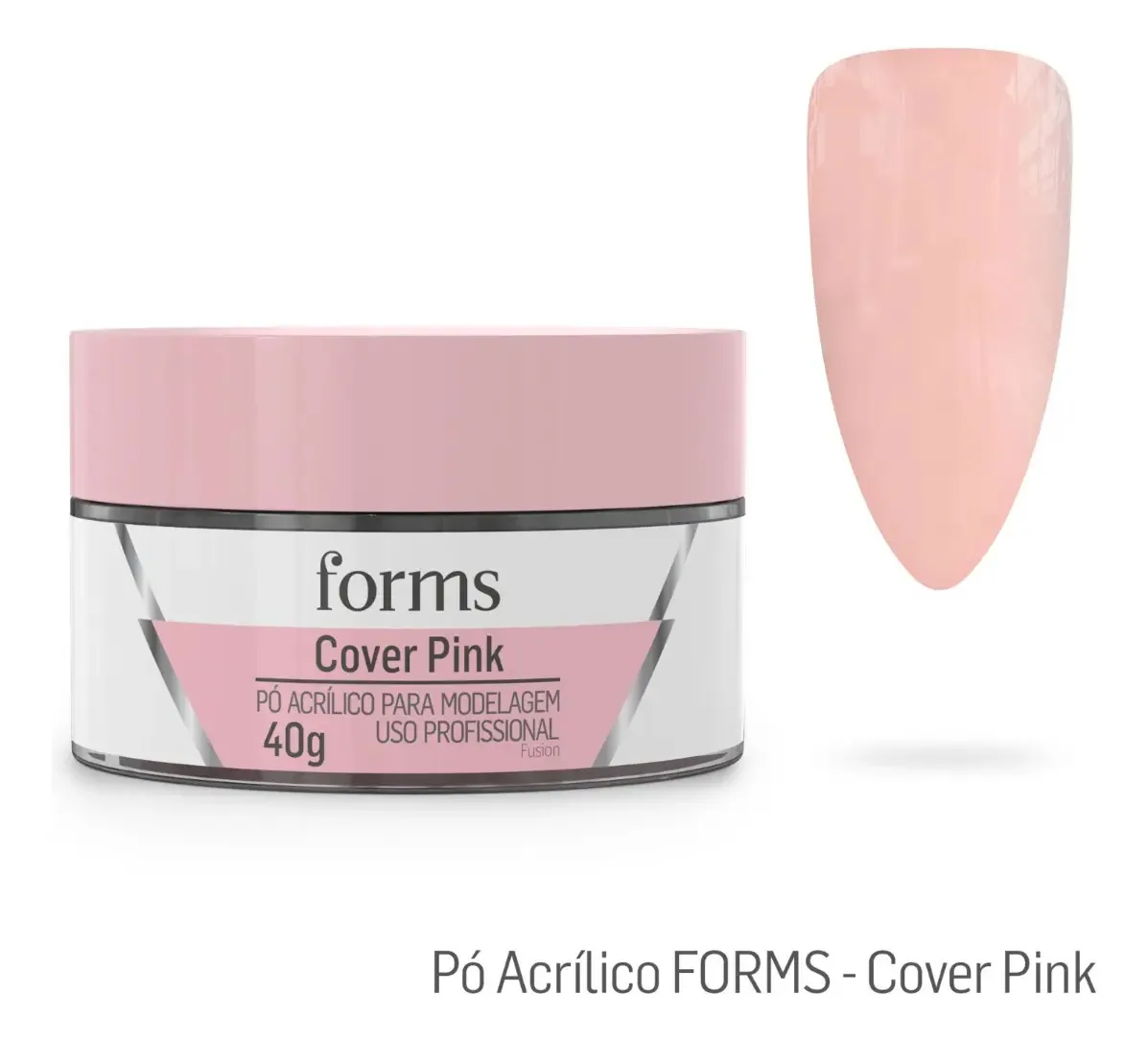 Acrílico Para Unhas Forms 40g Cor Cover Pink