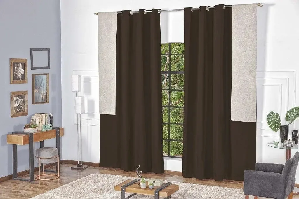 Cortina Para Sala Belfort Tabaco - 3m