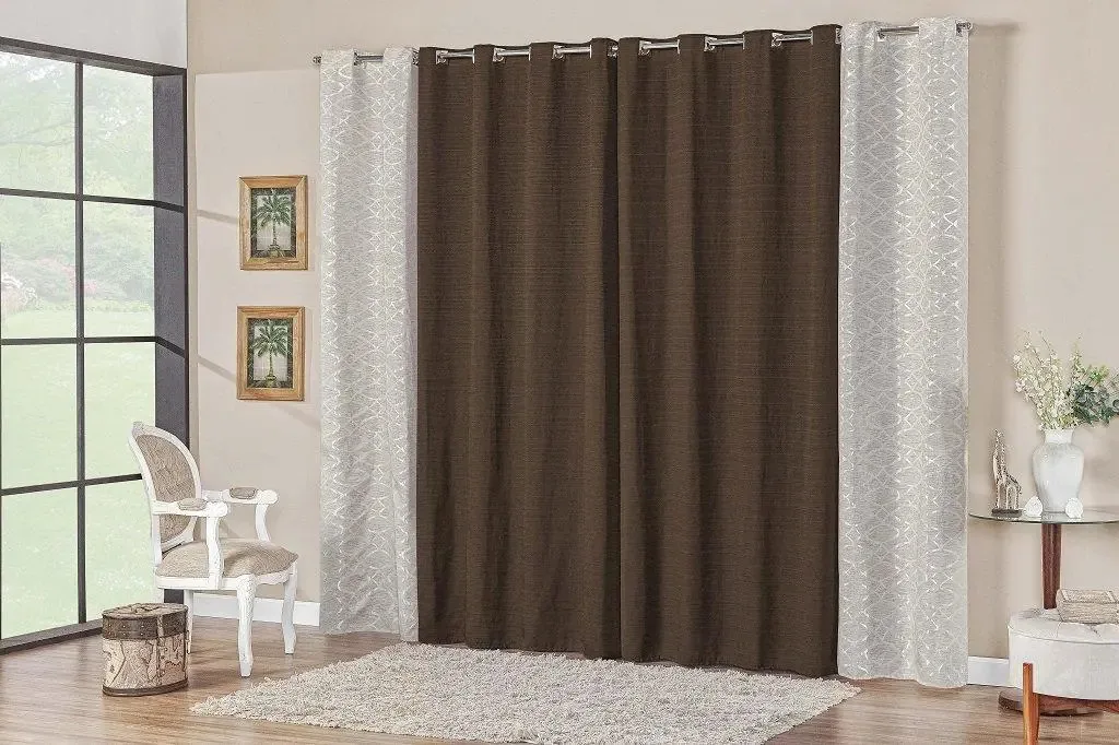 Casa Artuz Cortina Provence Tabaco - 2m Cor Tabaco