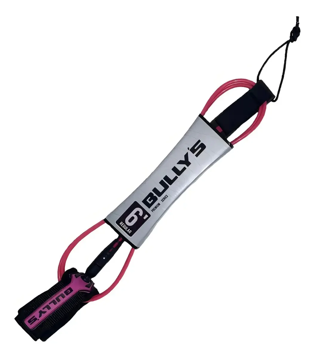 Leash Bullys 6' Premium - 6mm Regular Rosa