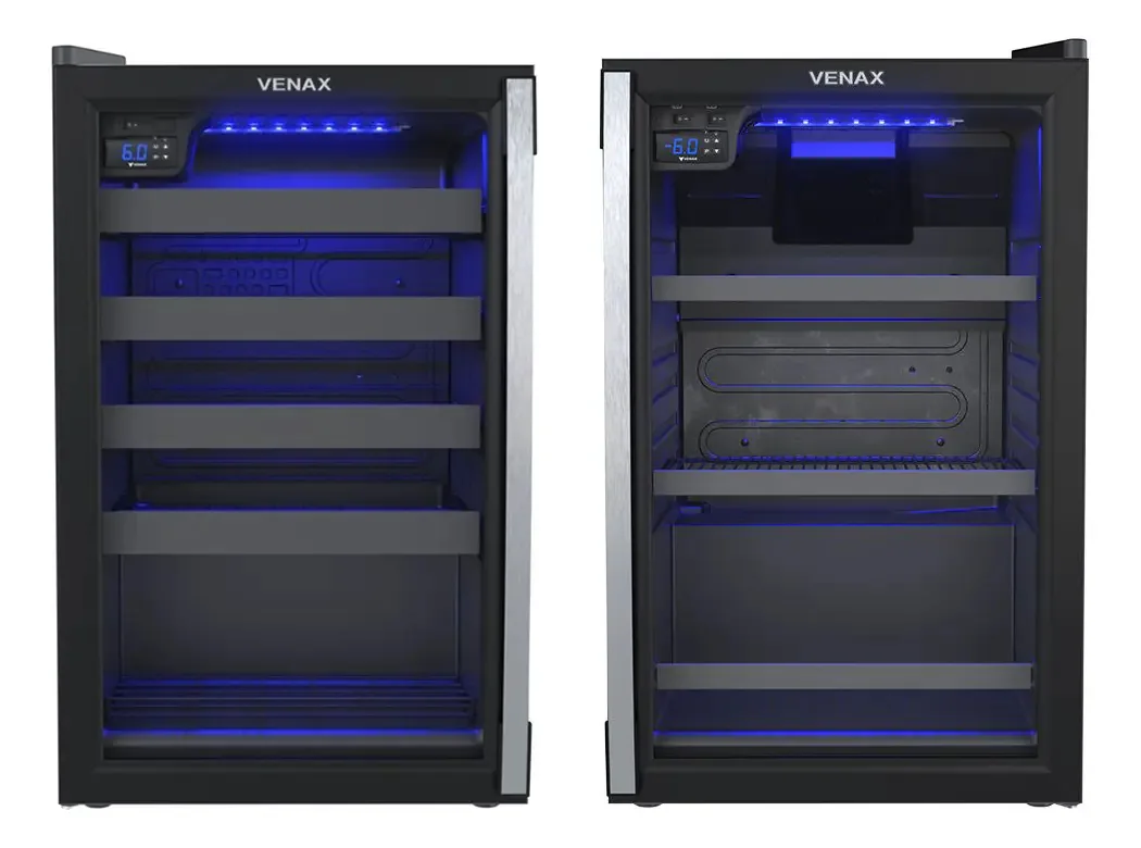 Cervejeira + Adega Venax Blue Light Piubella 100 Preto 127v